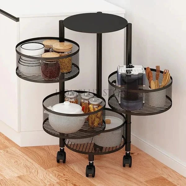 Premium Metal Trolley - Round