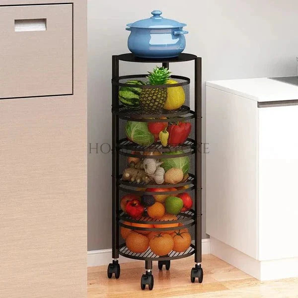 Premium Metal Trolley - Round