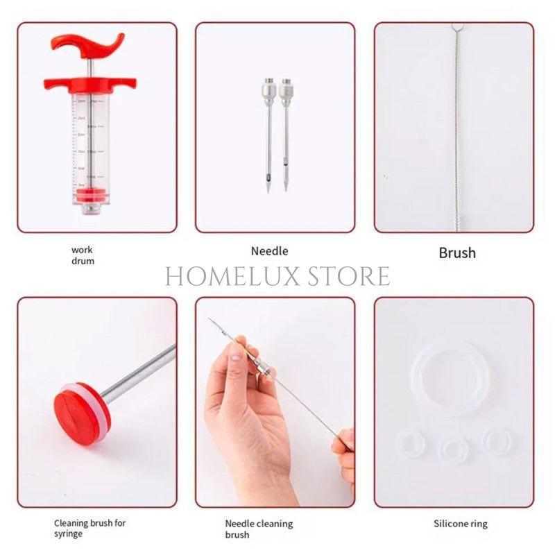 Meat Marinade Injector Syringe With Needle