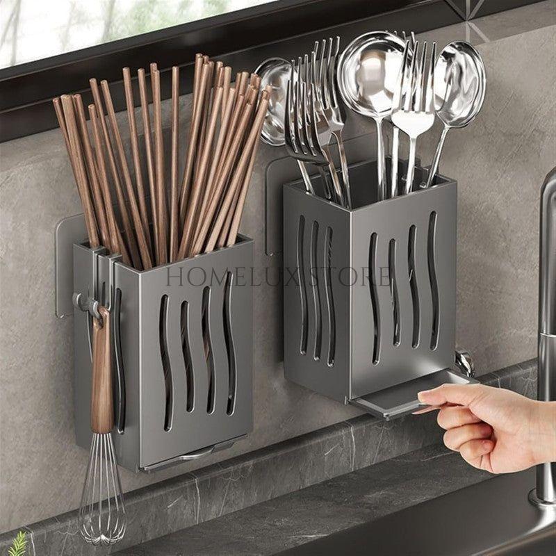 Wall-Mounted Cutlery Rack