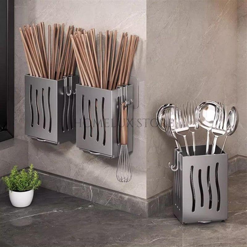 Wall-Mounted Cutlery Rack
