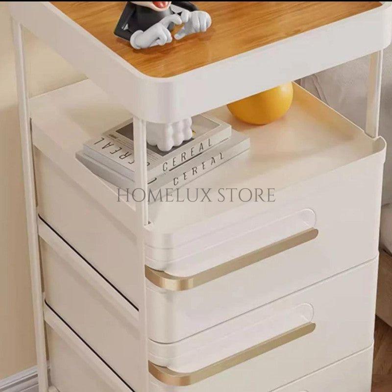 Bedside Décor & Storage Table - 5 Drawers