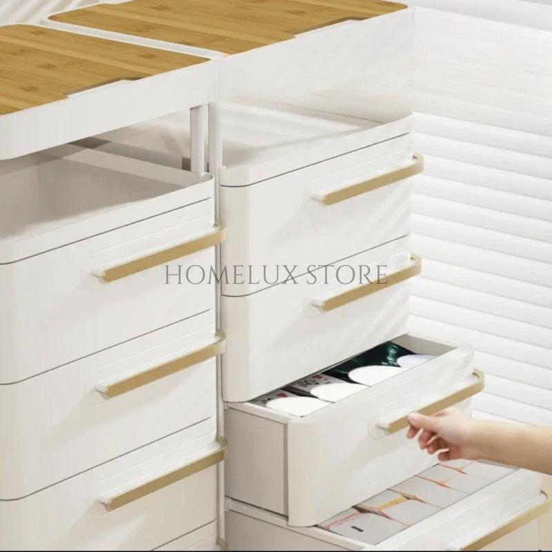 Bedside Décor & Storage Table - 5 Drawers