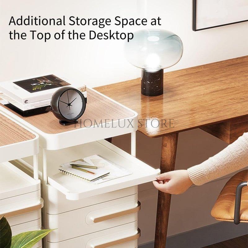 Bedside Décor & Storage Table - 4 Drawers