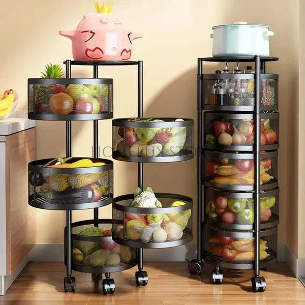 Premium Metal Trolley - Round