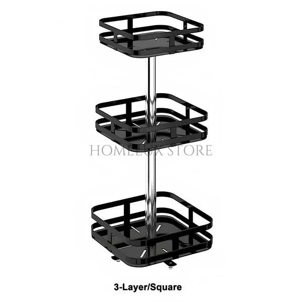 360° Rotatable Metal Storage Organizer - Square