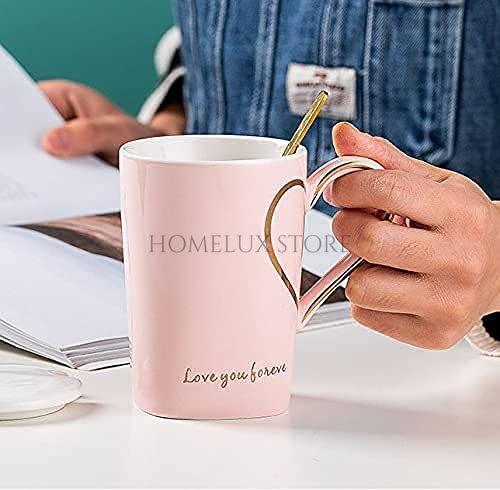 Heart Shape Coffee Mug With Lid