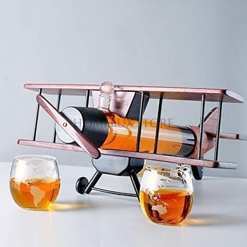 Aircraft Shape Drinking Vessel With 2 Cups