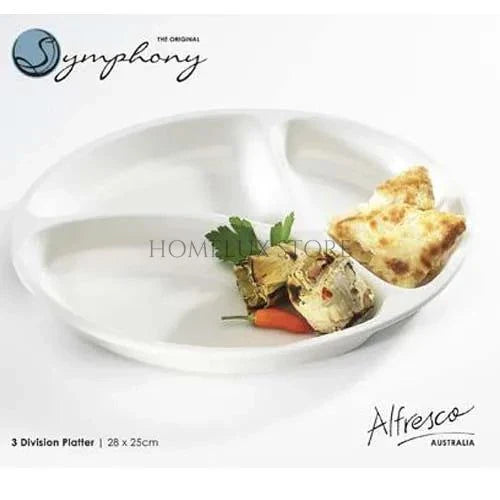 3 Partition Serving Plate - Round