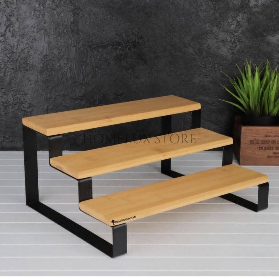 Multipurpose 3 Step Wooden Stand