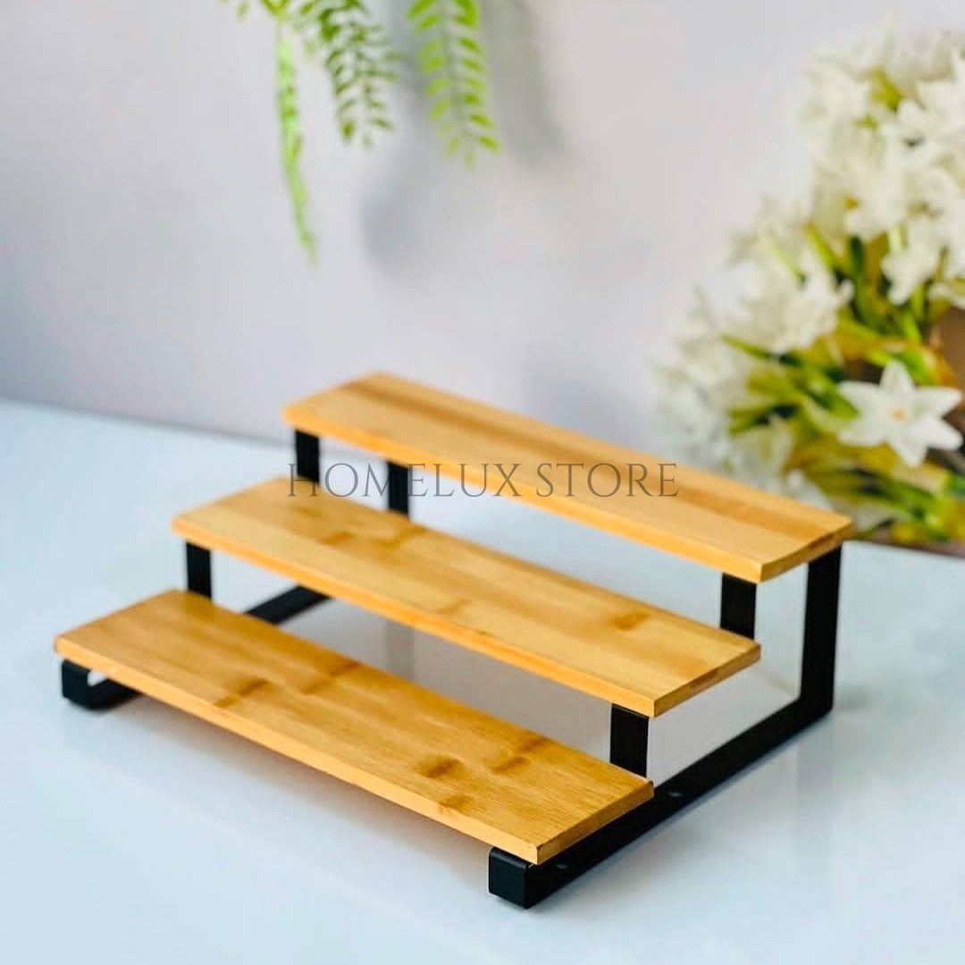 Multipurpose 3 Step Wooden Stand