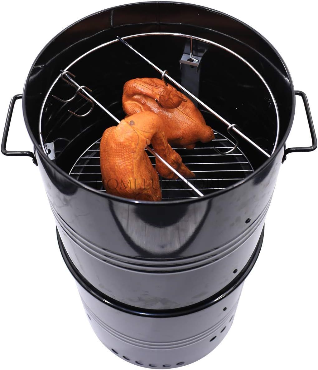 Vertical Charcoal Smoker Grill 18 Inch