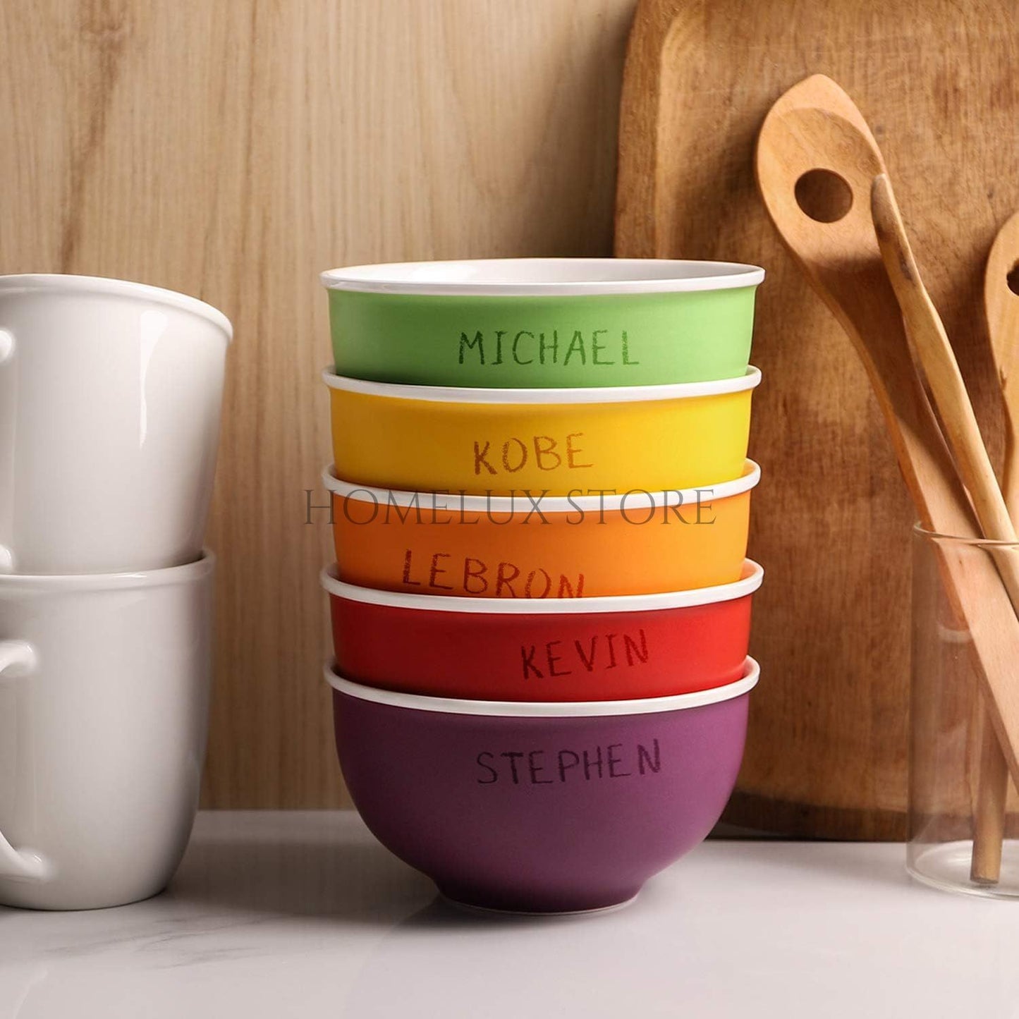 Ceramic Cereal Bowls Set of 6