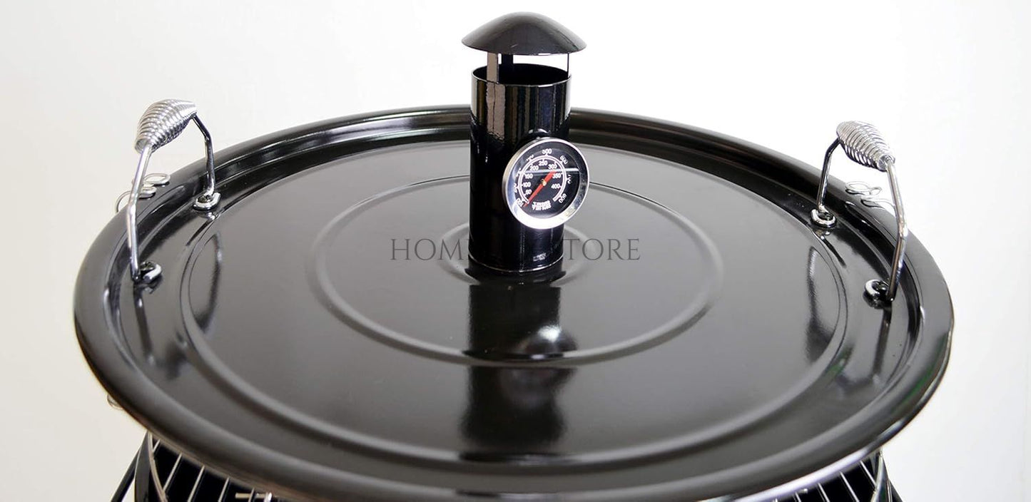 Vertical Charcoal Smoker Grill 18 Inch