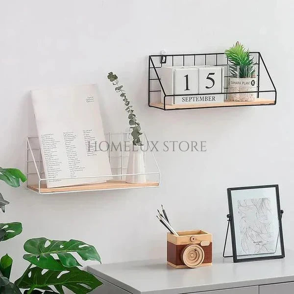 Checks & Boxes Wall Shelf