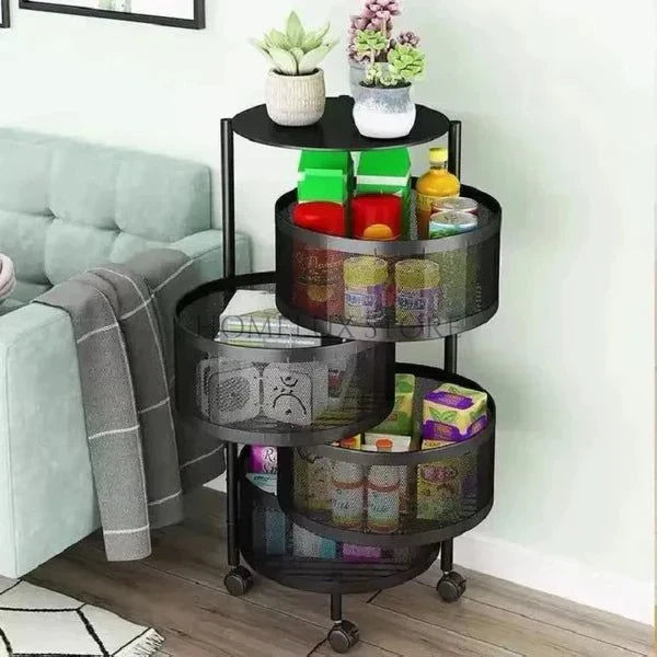 Premium Metal Trolley - Round