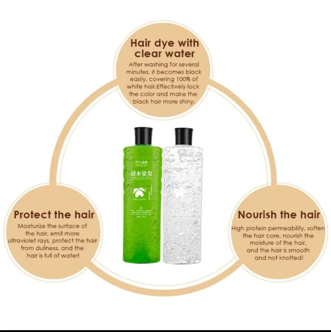 Sardar Jee Black Hair Color Gel 500Ml Easy Daying Hair Permanent Black Dye Cover White Gray Hair