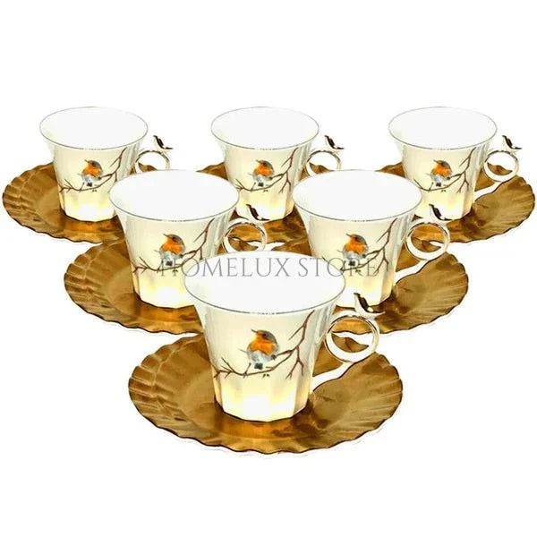 Angela Gold Finch Cup and Saucer