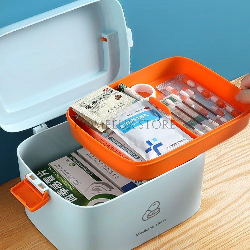 Double Layer First Aid Medicine Storage Box