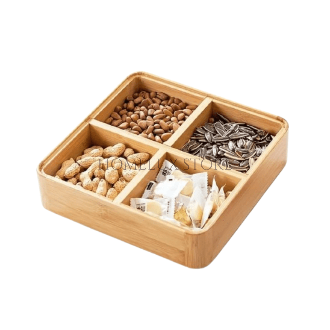 Bamboo Dry Fruit Serving Platter
