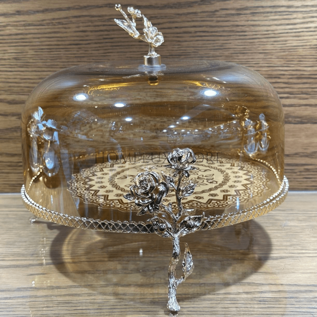 Antique Ancient Cake Dish - Golden