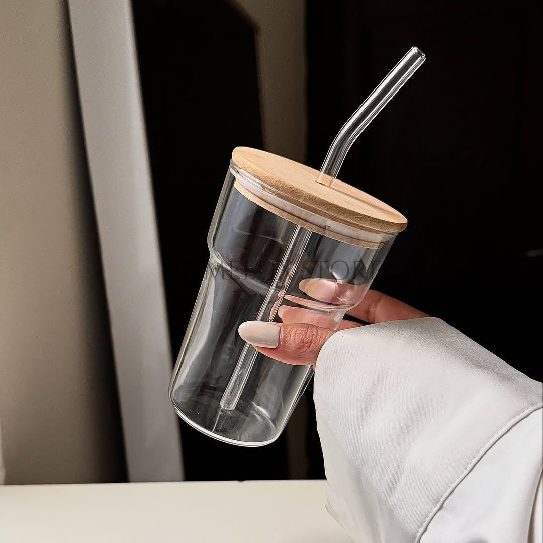 Smoothie Straw Cup With Lid