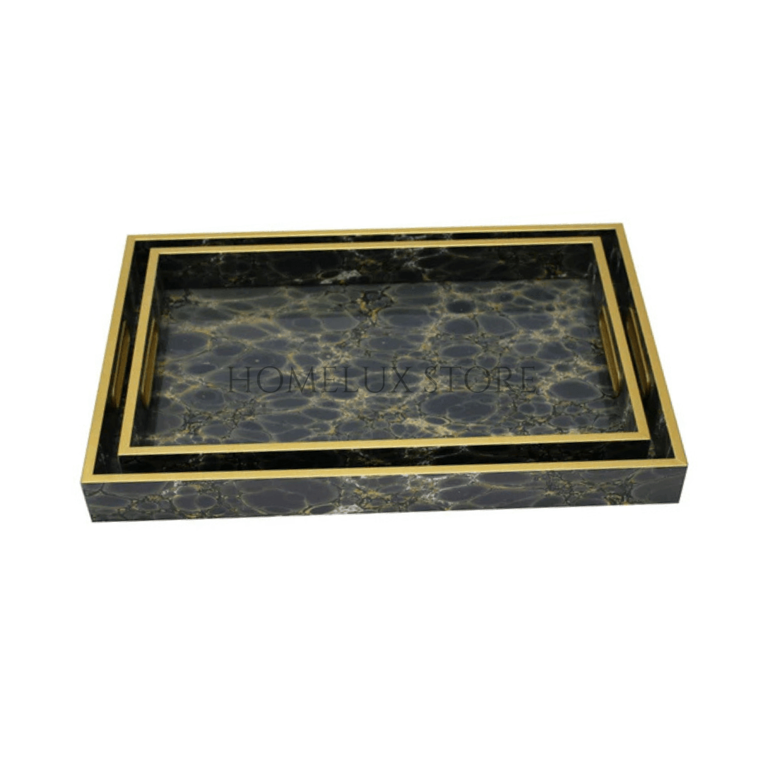 2 Pc Rectangle Serving Tray (Angela)