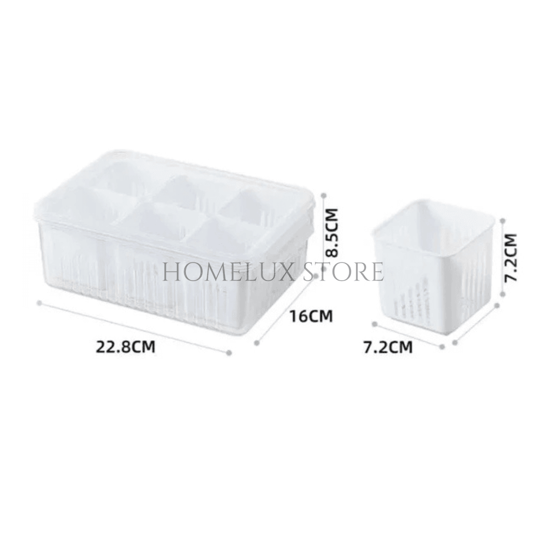 Vegetable & Fruit Storage Box With Lid