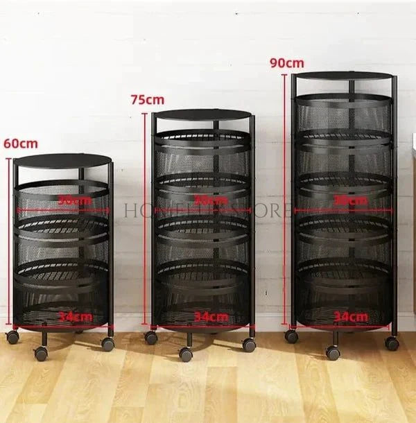 Premium Metal Trolley - Round