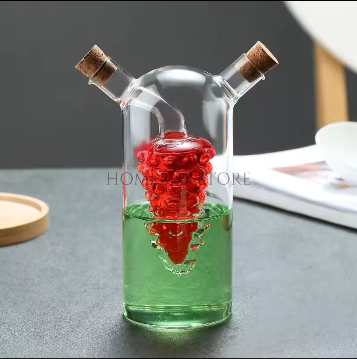 2 in 1 Olive Oil & Vinegar Dispenser (Assorted Designs)