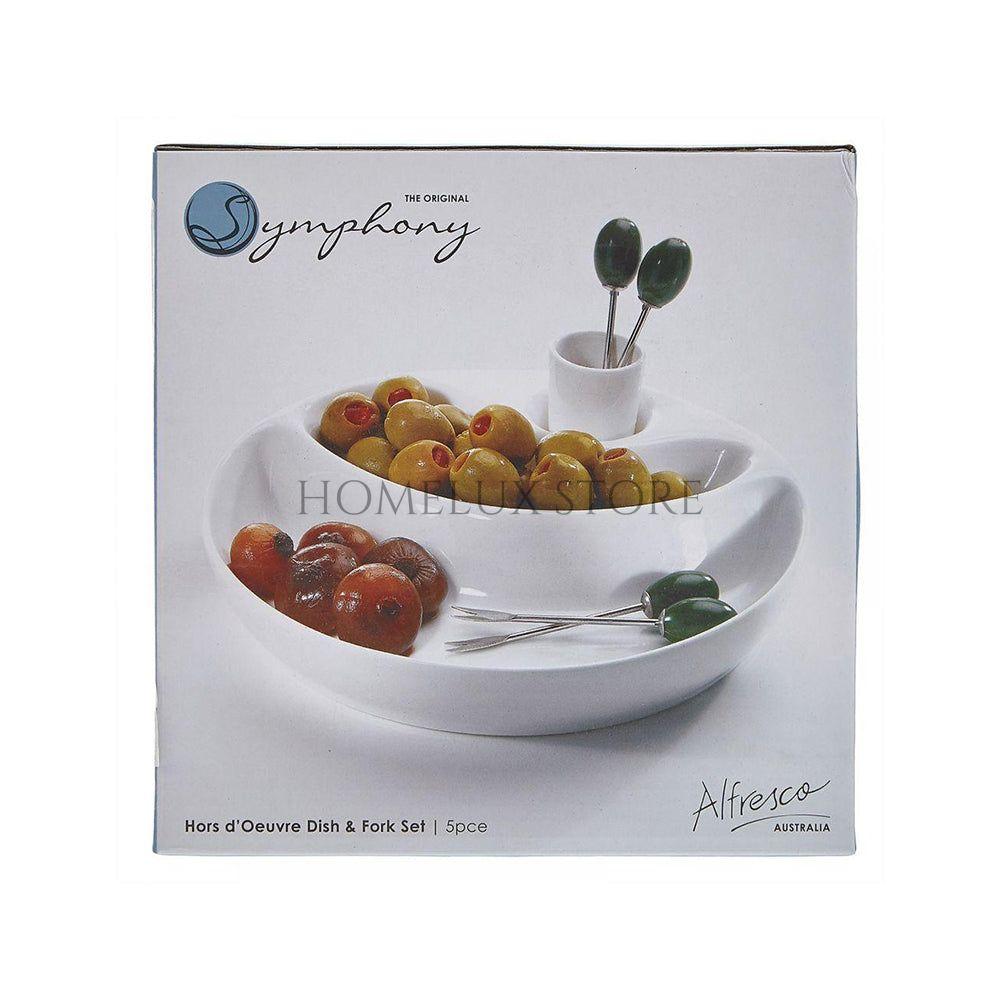 Round Dish With Forks
