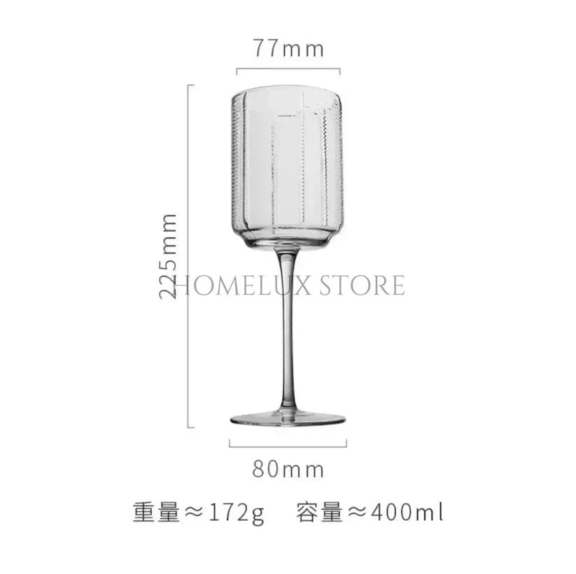 Retro Horizontal Striped Champagne Glass Set