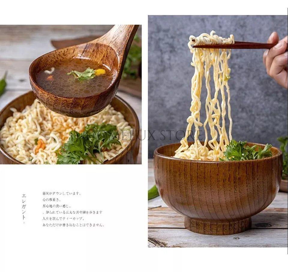 Japanese Style Bamboo Soup Bowl
