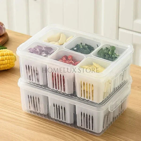 Vegetable & Fruit Storage Box With Lid