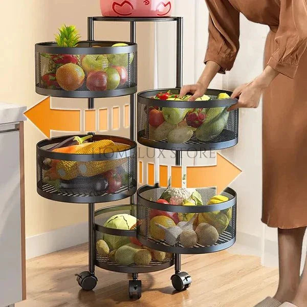 Premium Metal Trolley - Round