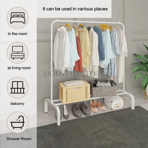 Single Pole Metal Cloth Stand