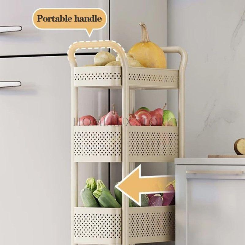 Kitchen Storage Cart With Wheels