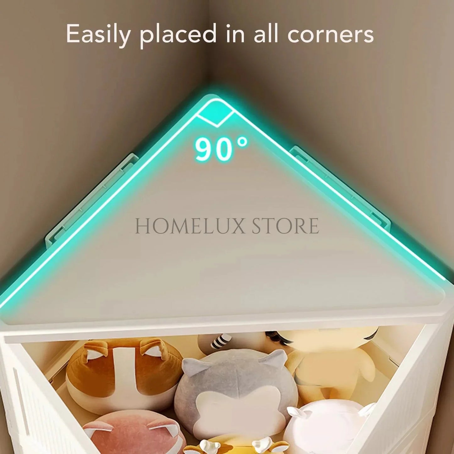Corner Storage Shelf For Bedroom