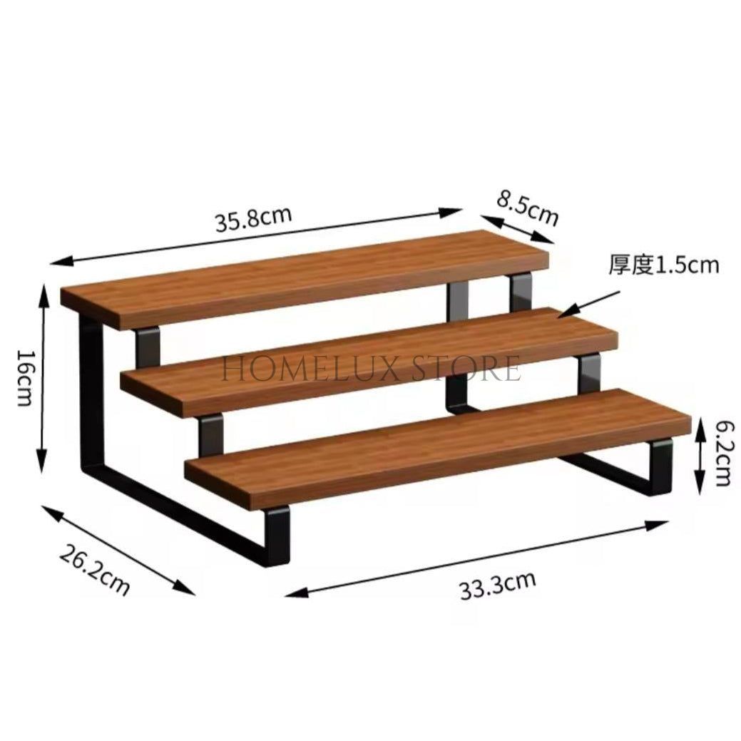 Multipurpose 3 Step Wooden Stand