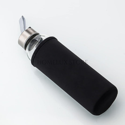 SB Glass Water Bottle With Cover