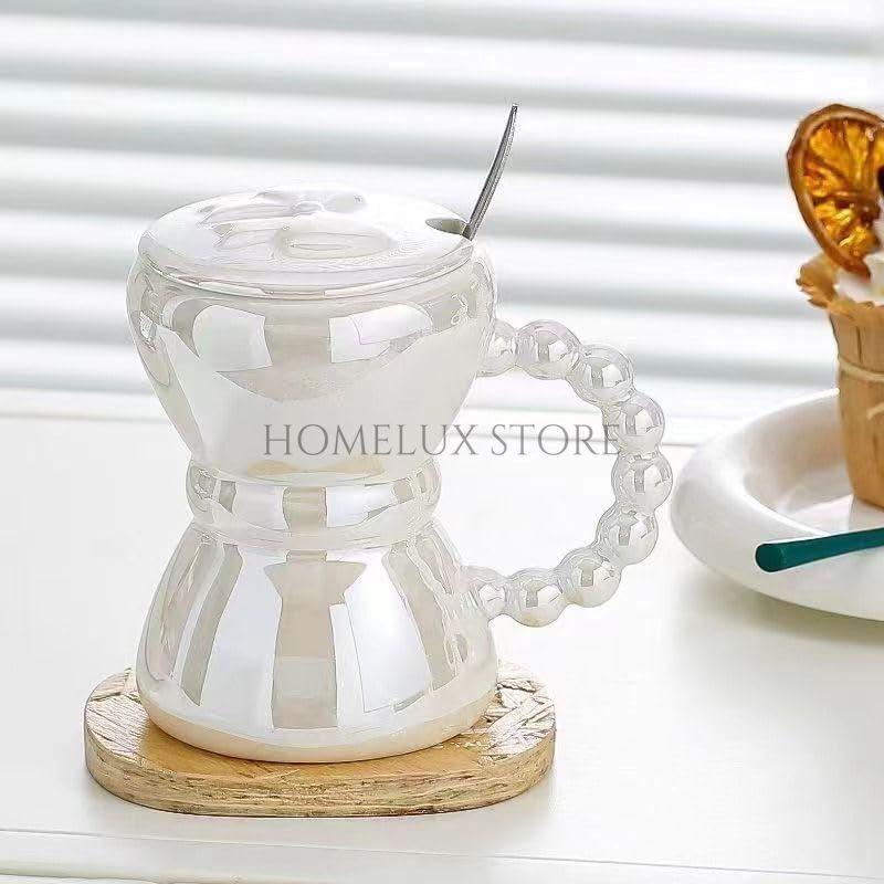 Nordic Style Bow Mug With Lid