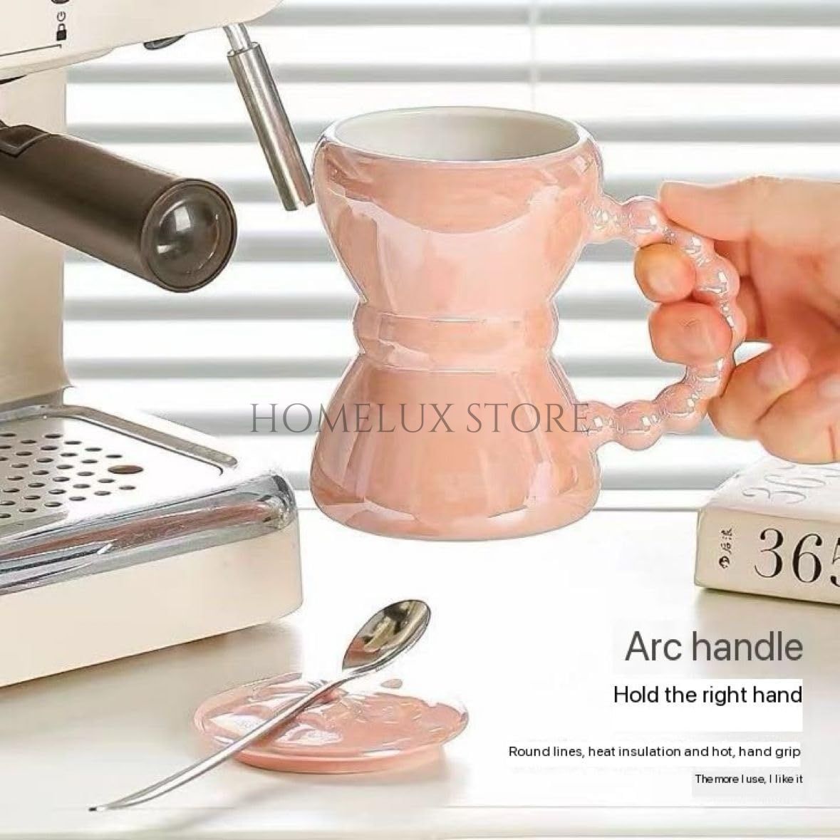 Nordic Style Bow Mug With Lid
