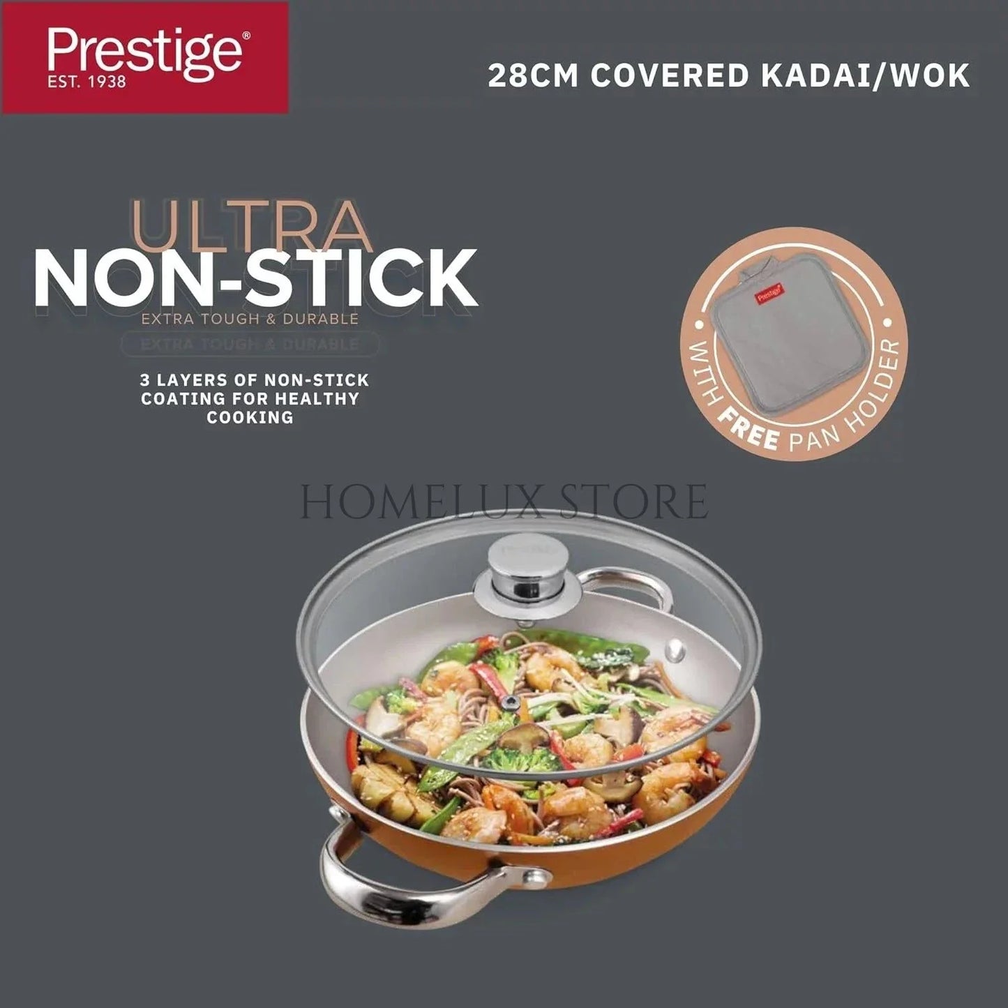 Prestige Ultra 28cm Non Stick Kadai