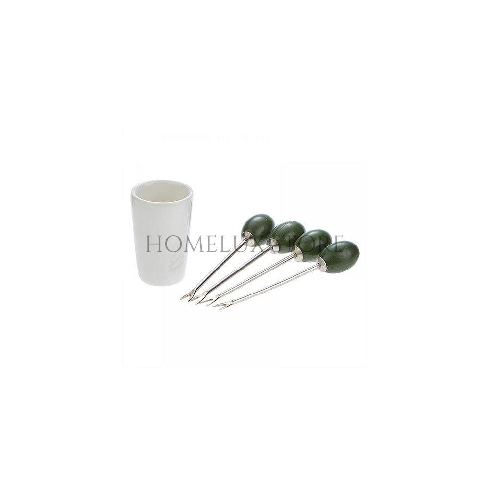 Round Dish With Forks