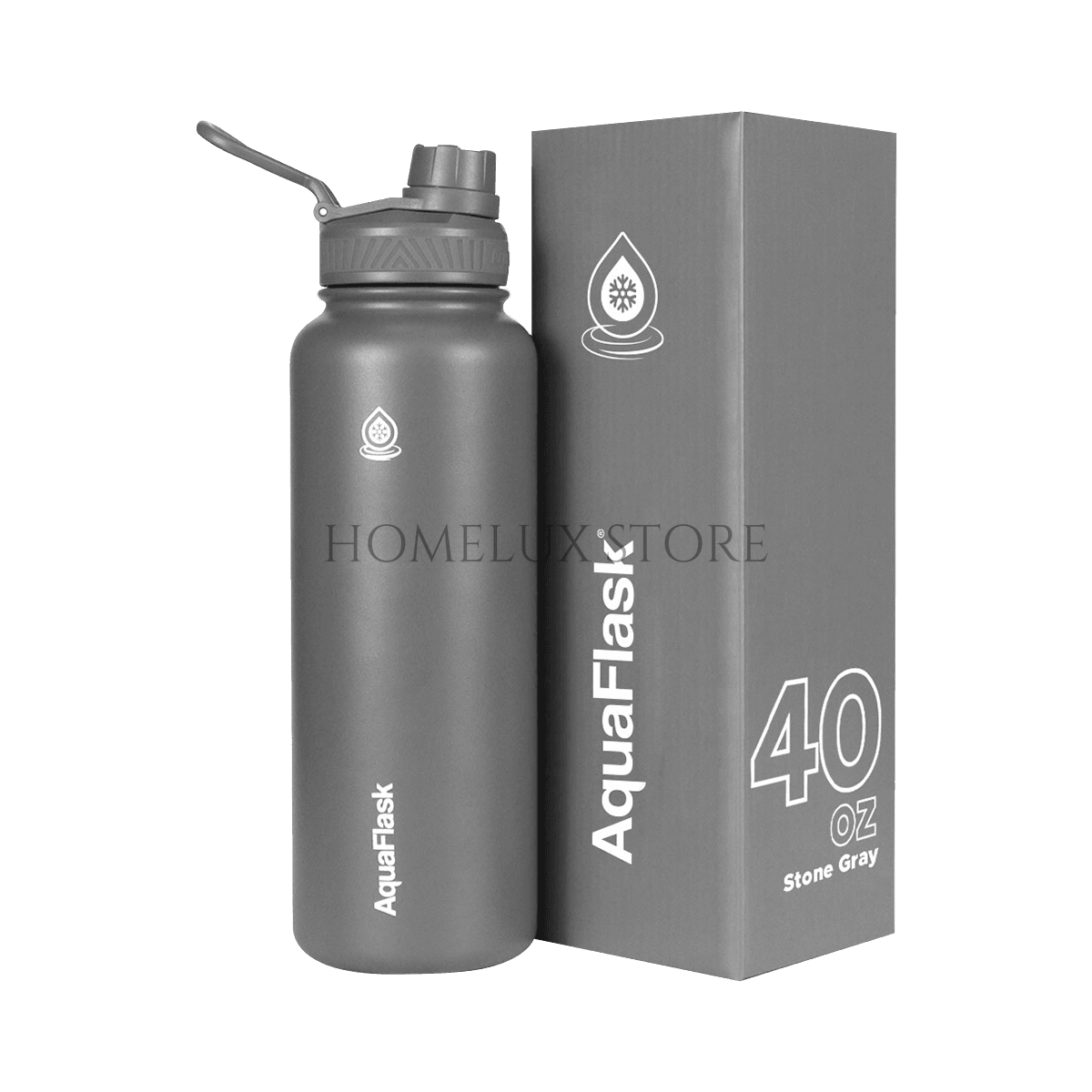 AquaFlask Bottle (40oz) - Stone Grey
