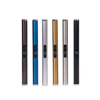 Luxury Custom Electric Lighter USB Rechargeable Arc Plasma Candle Lighter BBQ Kitchen Cigarette Lighter