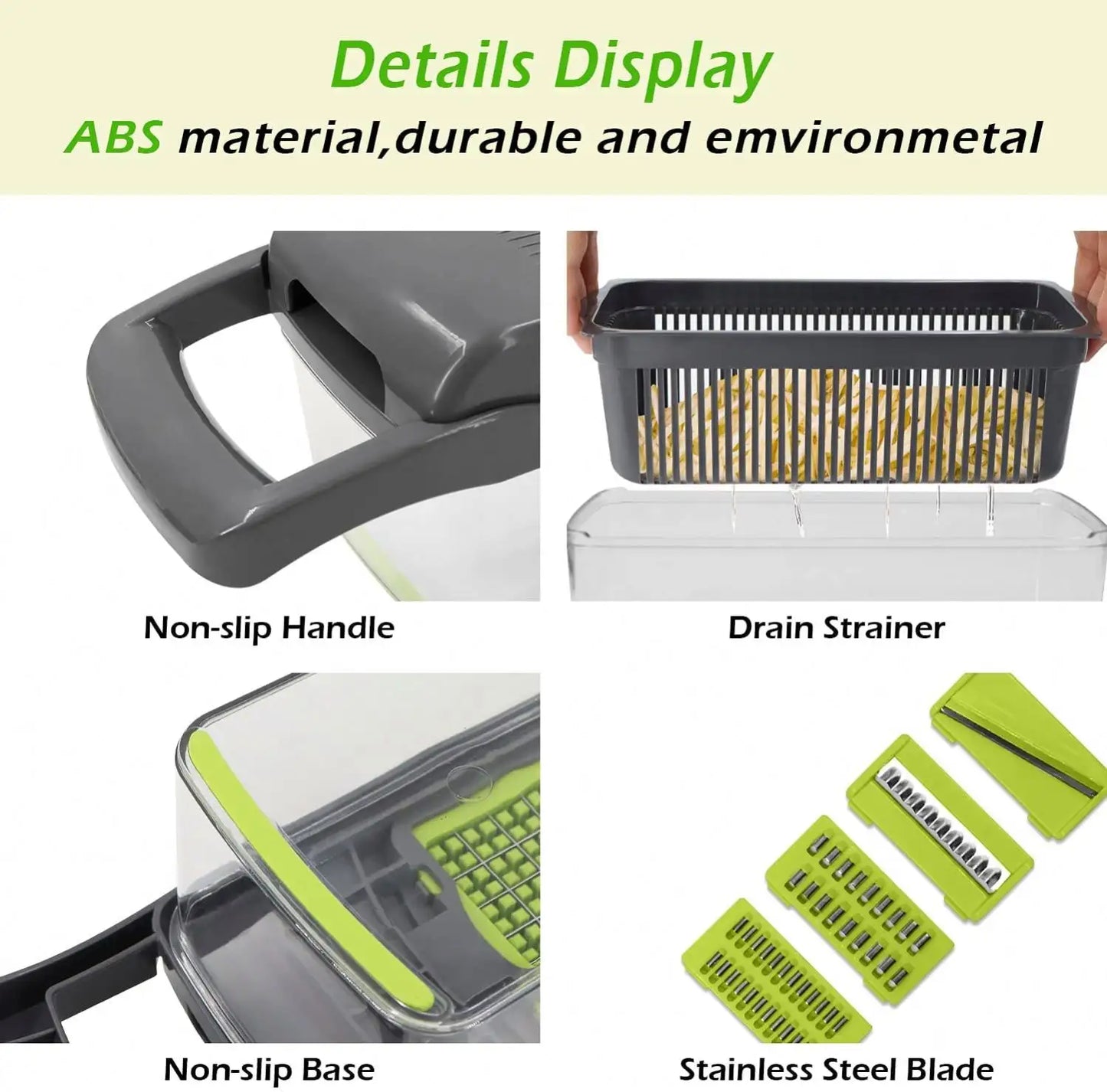16 in 1 Hand Multifunctional Fullstar Veggie Onion Cutter Mandoline Fruits Slicer Potato Peeler Manual Vegetable Chopper