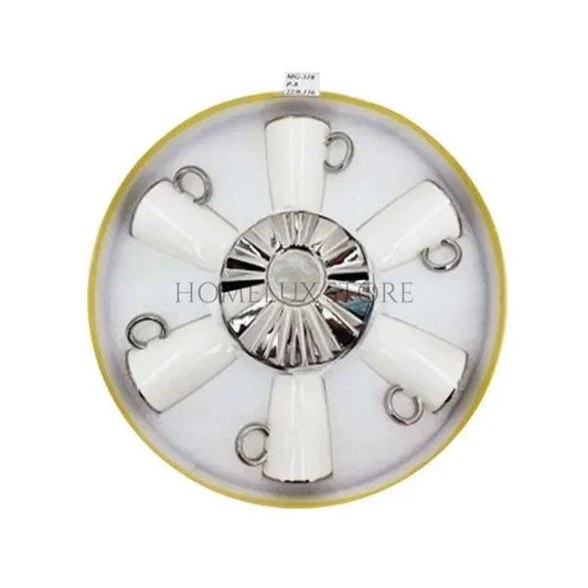6pcs Cup Saucer While-Long