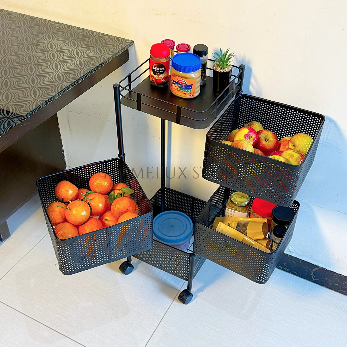 Premium Metal Trolley - Square