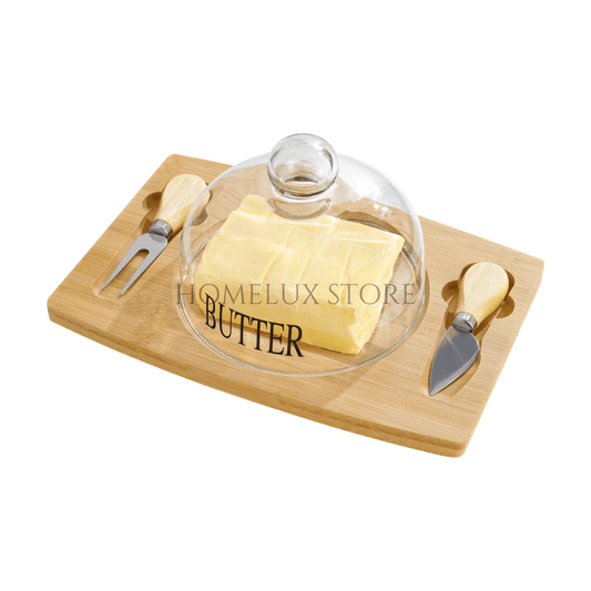 Modern Style Butter Dish With Knifes